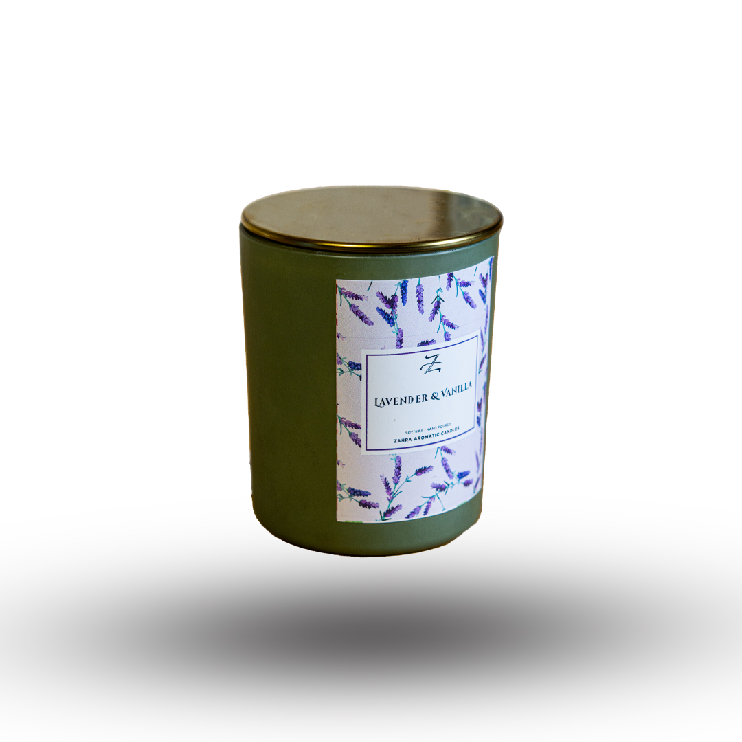 Lavender & Vanilla Scented Candle