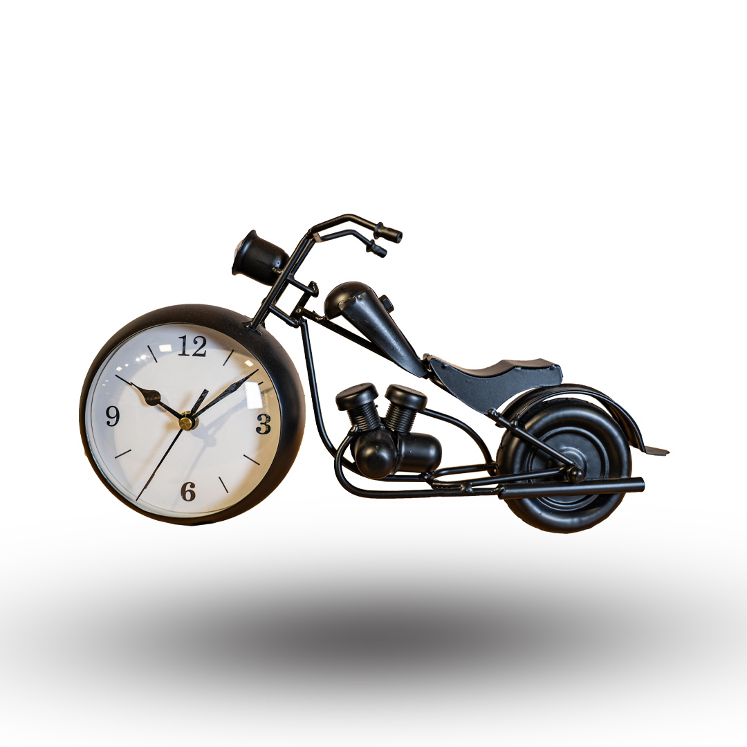 Motorcycle Wheel Desk Clock