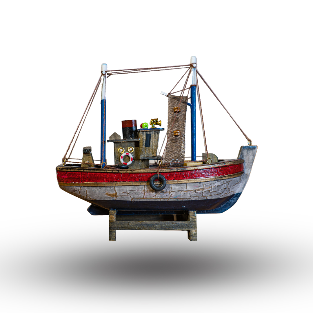 Rustic Red Fishing Boat