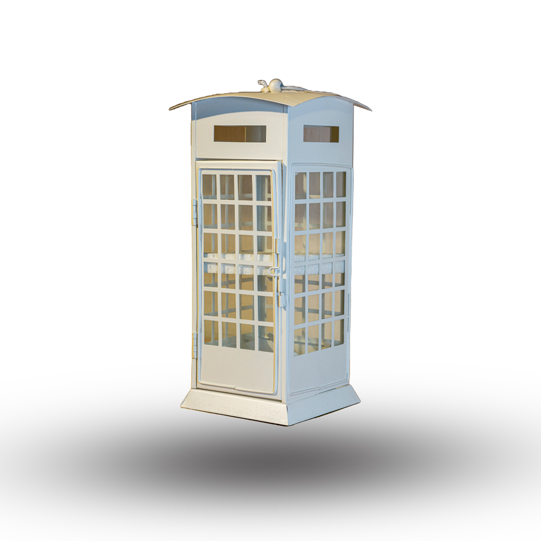 Vintage Telephone Booth Lantern