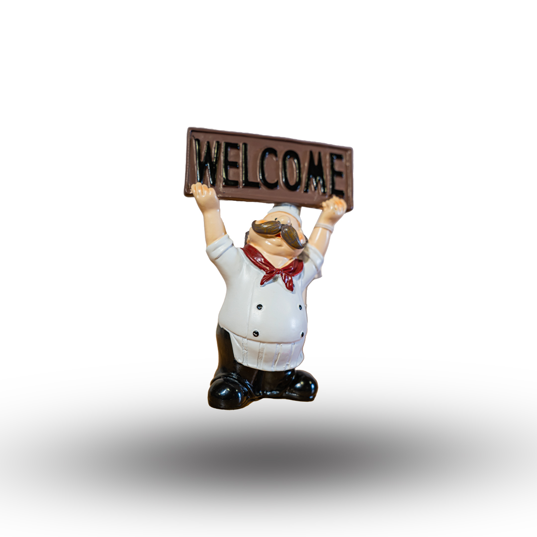 Cheery Chef Welcome Figurine