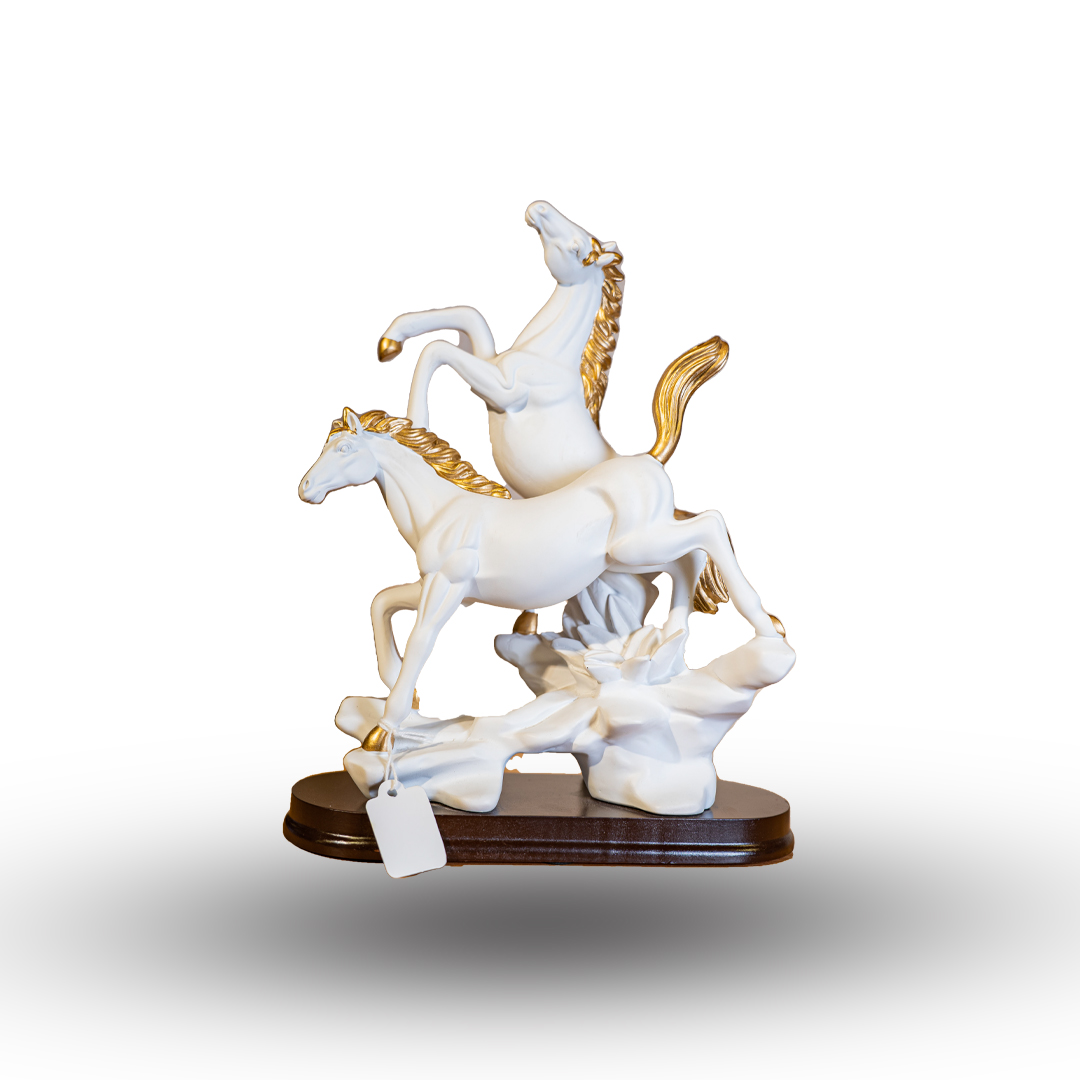 Midnight Stallion Trio Sculpture