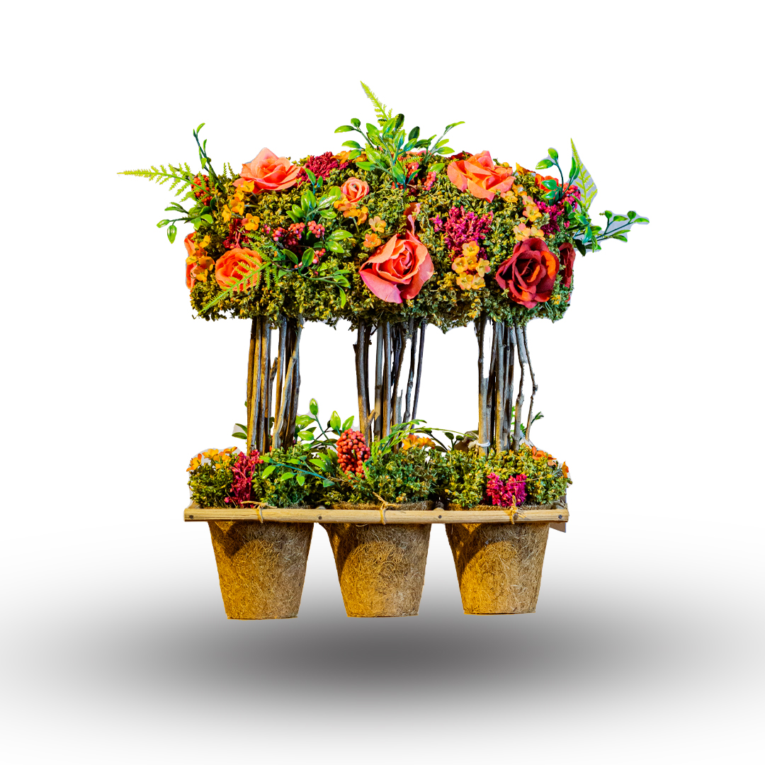 Triple Pot Floral Display
