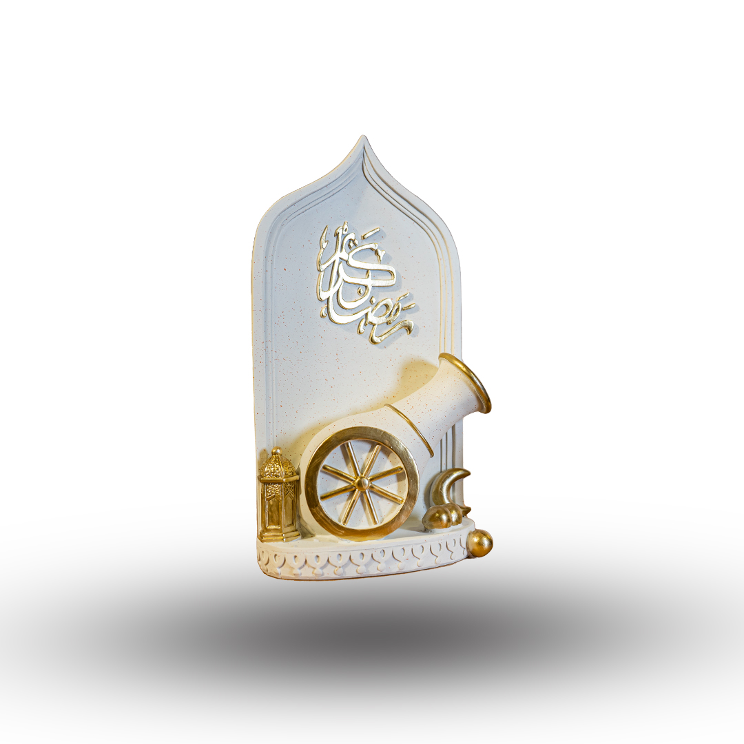 Ramadan Cannon Plaque (White)